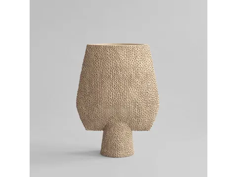 Sphere Vase Square Shisen, Big - Sand - wazon