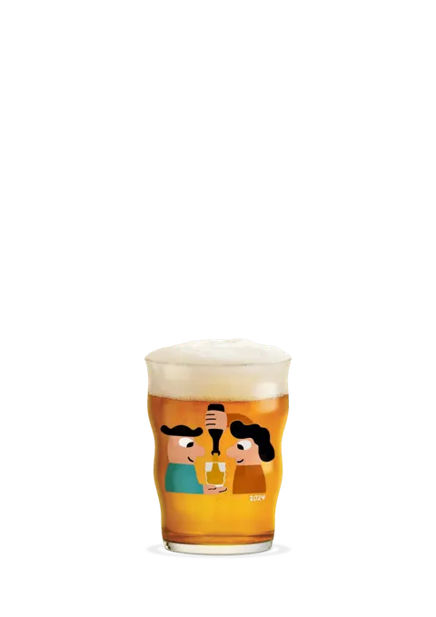 Beer Glas 40 cl w. deco - szklanka do piwa