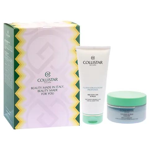 COLLISTAR SET (DEEP HYDRATION FLUID 200ML + SUBLIME HYDRATING & ILLUMINATING TALASSO-SCRUB 150G)