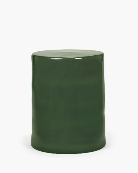 Promocja! Side Table Dark Green Pawn - stolik cermiczny