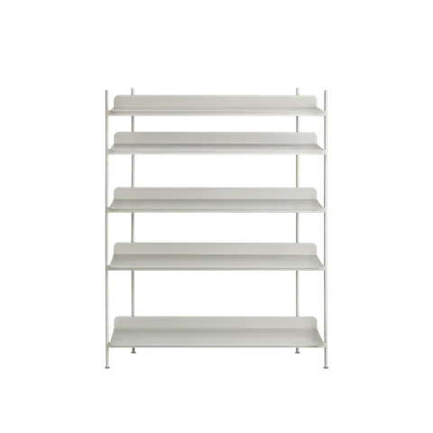 Promocja! Compile Shelving System - regał w kolorze szarym