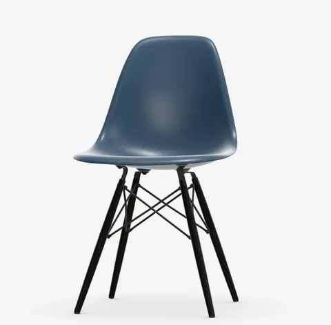 Promocja! EPC RE DSW (Eames Plastic Side Chair) Sea Blue - krzesło