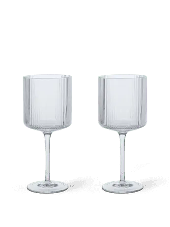 Ripple Red Wine Glasses - Set of 2 - zestaw kieliszków do wina czerwonego
