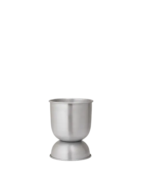 Hourglass Pot - Aluminium - donice