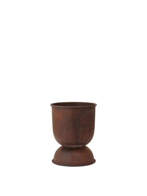 Hourglass Pot - Rust - donice