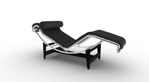 Promocja! Le Corbusier LC4 NERO Chrome - leżanka