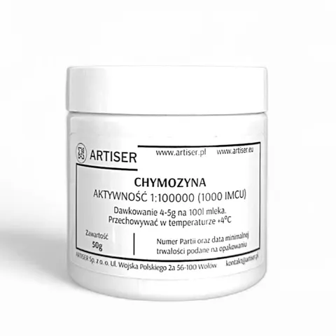 Chymozyna (podpuszczka) w proszku 1000 IMCU (1:100 000)