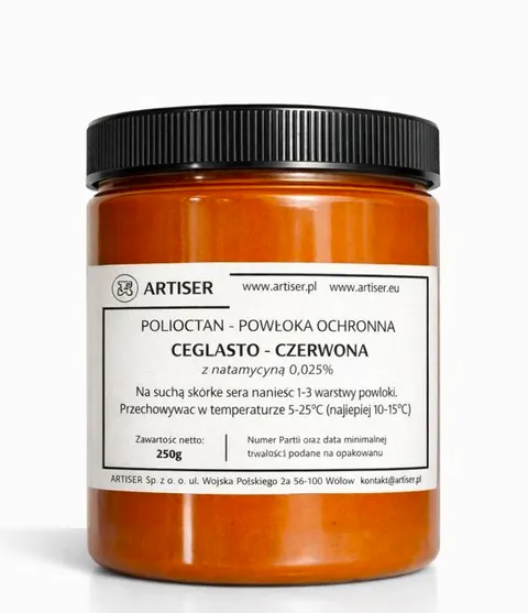 Polioctan ceglasto-czerwony ( z natamycyną 0,025% ) - Powłoka do serów