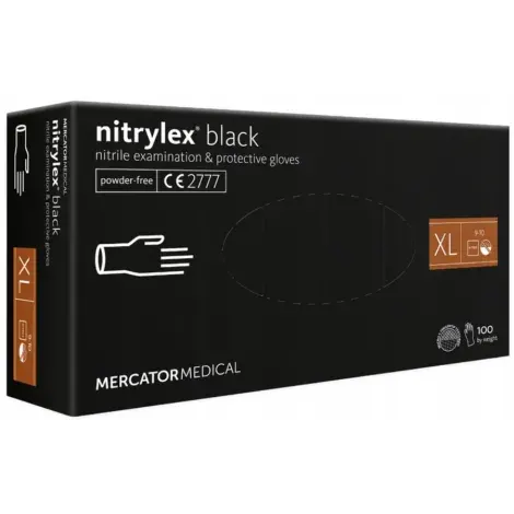 Rękawiczki jednorazowe Nitrylex black 100szt