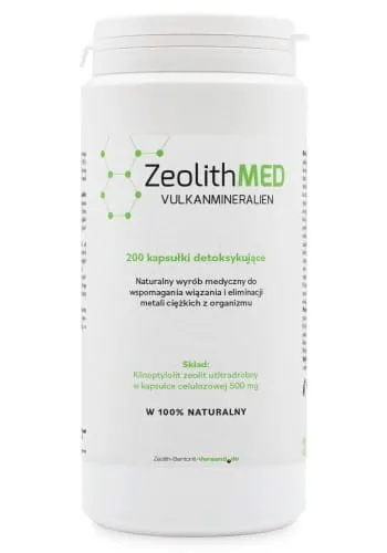 ZeolithMED® 200 kapsułek Ultradrobny Mikronizowany Zeolit Detox