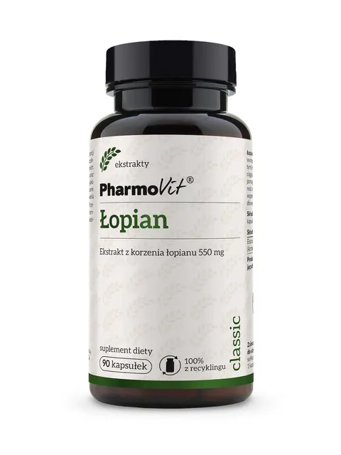 Łopian- Extrakt z korzenia 550 mg -90 kapsułek
