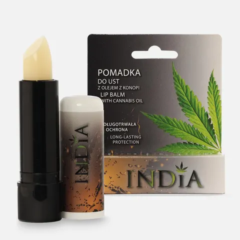 India Ochronna pomadka do ust z olejem konopnym 3,8 g