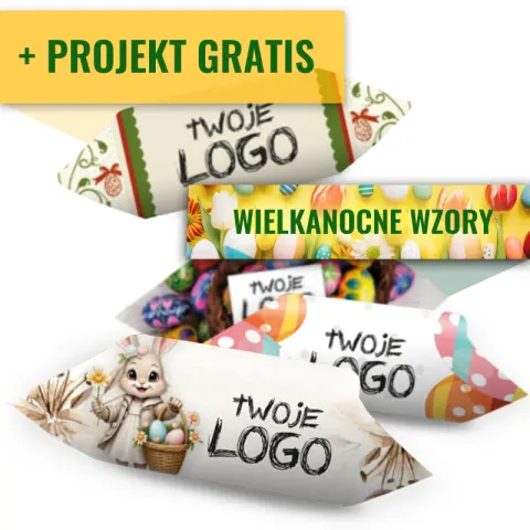 Krówki Wielkanocne z logo