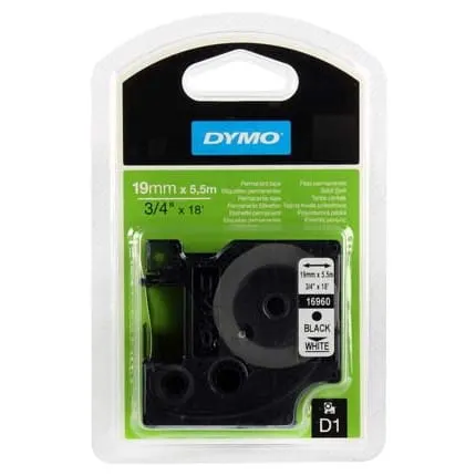 Taśma DYMO D1 19mm x 5.5m Biała S0718070 16960
