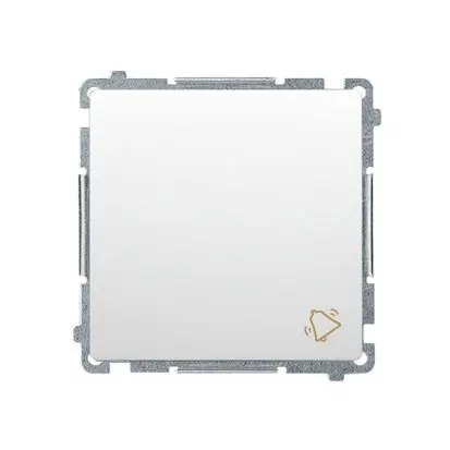 SIMON BASIC Przycisk dzwonek 10A 250V, moduł, zaciski szybkozłącza, biały; BMD1.01/11