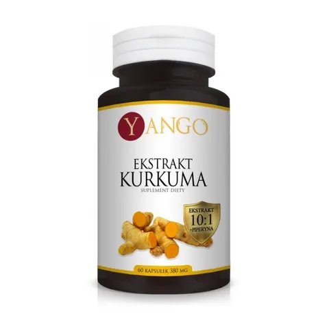 Kurkuma ekstrakt z piperyną 60 kapsułek Yango