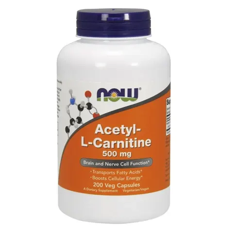 Now Foods Acetyl-L-Carnitine 500 mg (200 kap)