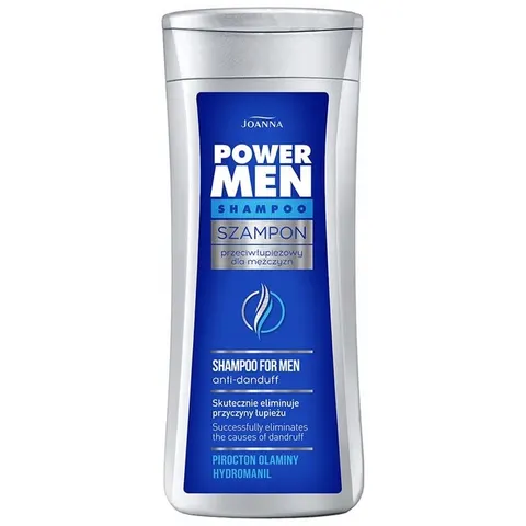 JOANNA POWER MEN Szampon do włosów PRZECIWŁUPIEŻOWY, 200 ml