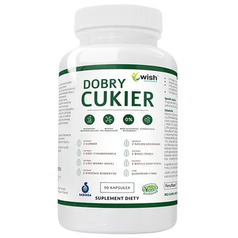 Wish Pharmaceutical - DOBRY CUKIER 90 KAPSUŁEK