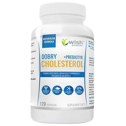 Wish Pharmaceutical - DOBRY CHOLESTEROL COMPLEX 120 KAPSUŁEK