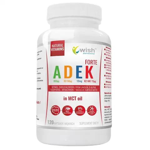 WISH Pharmaceutical Witamina ADEK (120kap)