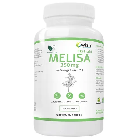 WISH Pharmaceutical Melisa Ekstrakt 350mg suplement diety 90 kapsułek