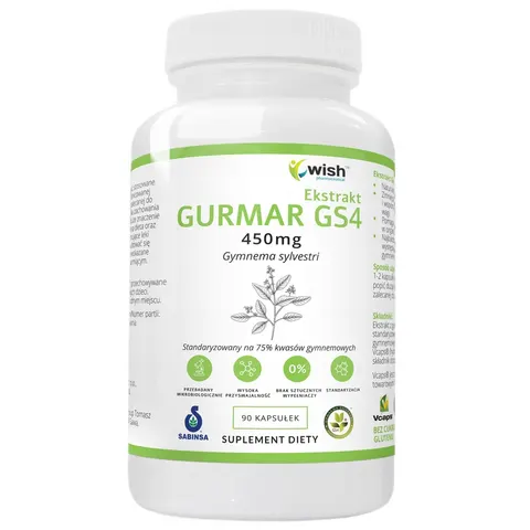 Wish Pharmaceutical - GURMAR GS4 450mg 90 Kapsułek
