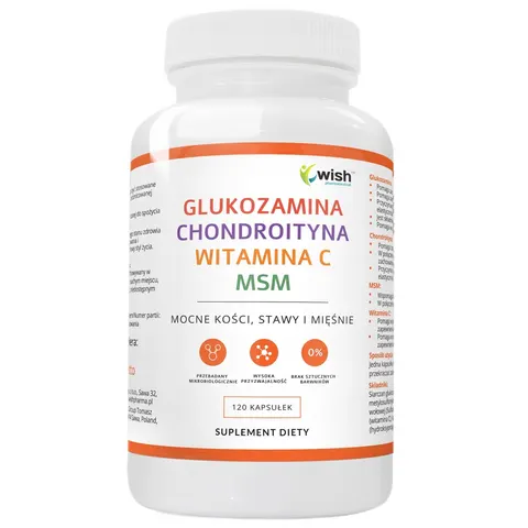 Wish Pharmaceutical - GLUKOZAMINA COMPLEX 120 KAPSUŁEK