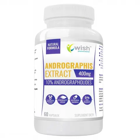Wish Pharmaceutical - Andrographis Extract 400mg 60 kapsułek