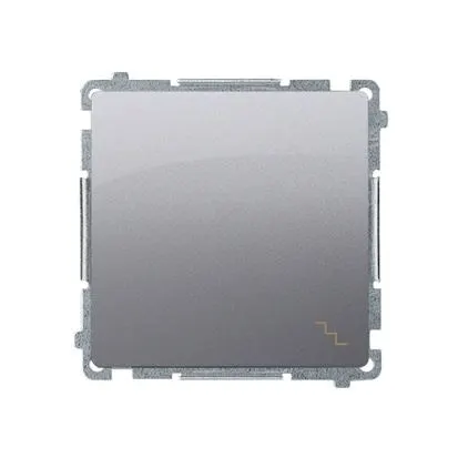 SIMON BASIC Łącznik schodowy 10A 250V, moduł, zaciski szybkozłącza, stal inox; BMW6.01/21
