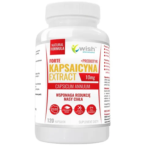 Wish Pharmaceutical - KAPSAICYNA 10 mg - 120 kapsułek
