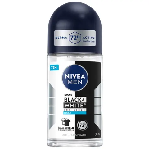 NIVEA MEN Antyperspirant w kulce INVISIBLE FRESH, 50 ml