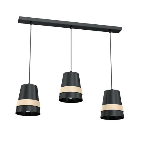Lampa wisząca VENEZIA BLACK 3xE27 | MLP5451 Milagro
