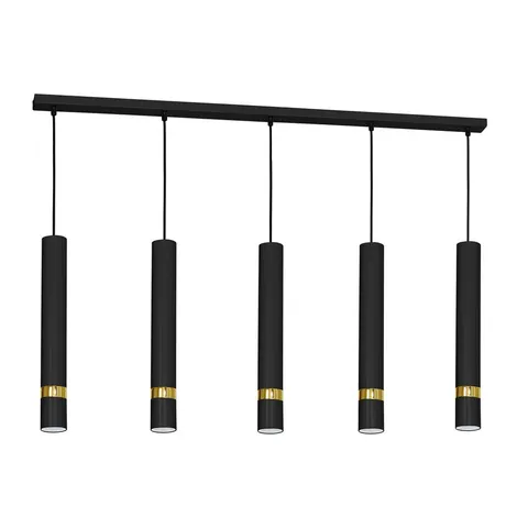 Lampa wisząca JOKER BLACK/GOLD 5xGU10 | MLP6121 Milagro