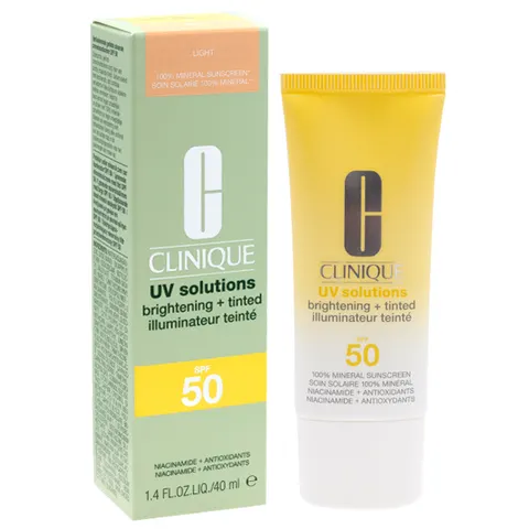 CLINIQUE UV SOLUTIONS BRIGHTENING + TINTED MINERAL SUNSCREEN SPF50 40ML
