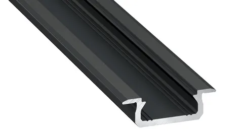 Profil aluminiowy czarny typ Z 1m + klosz mleczny EKPR6381 Eko-Light