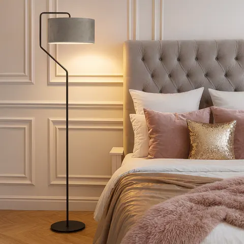 Piękna lampa podłogowa do sypialni CHARLOTTE VELUR