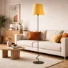 COLLIN – designerska lampa stojąca z falowaną podstawą