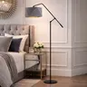 Regulowana lampa podłogowa do sypialni NADIA GOLD