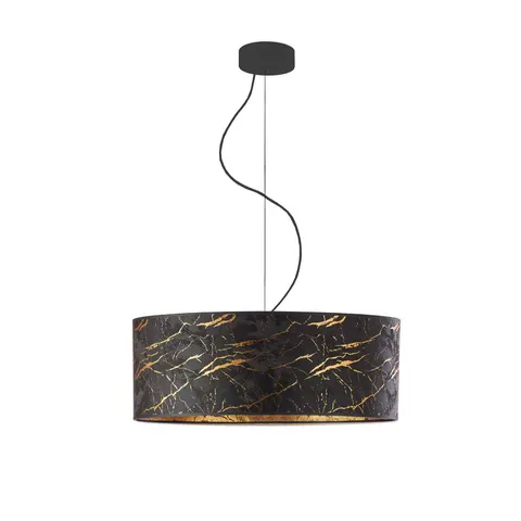 Abażurowa lampa wisząca do salonu 50 cm AMY MARBLE