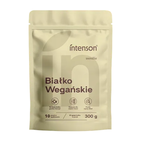 WEGAŃSKIE BIAŁKO O SM. WANILIOWYM 300G INTENSON