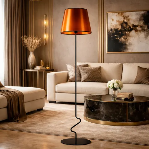 Lampa stojąca do salonu w stylu art deco ELEONORA MIRROR