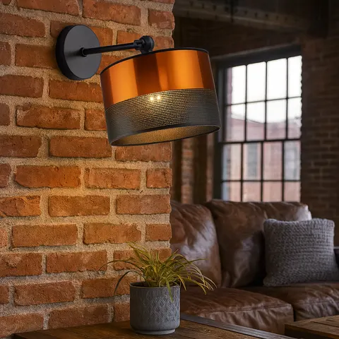 Designerski kinkiet z przegubem ANN GLAM w stylu loft