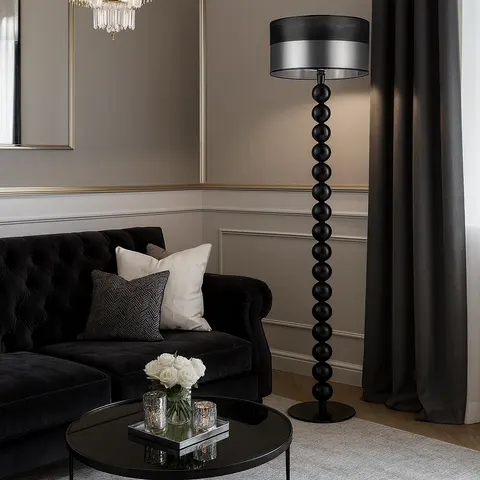 Lampa podłogowa z ozdobnymi kulami SAMANTA GLAM