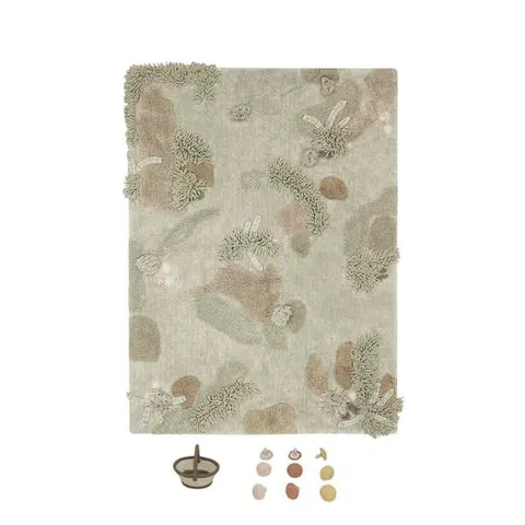 Sensoryczny dywanik dziecięcy imitujący runo leśne FOREST FLOOR RUG