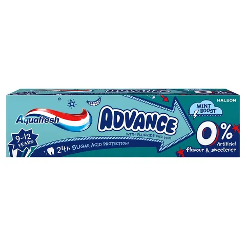 Aquafresh Advance pasta do zębów dla dzieci 9-12 lat 75ml