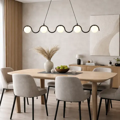 Designerska lampa wisząca nad stół SERPENT