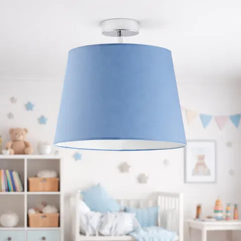 Błękitna lampa sufitowa do pokoju chłopca SUSAN