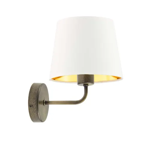 Lampa ścienna SOPHIA GOLD z abażurem