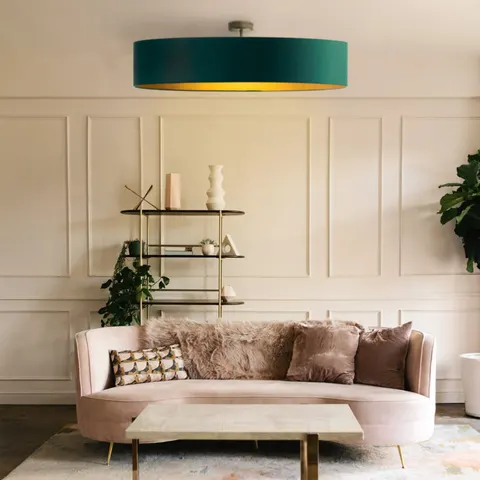 Plafon do salonu 80 cm LINDA GOLD w stylu urban jungle